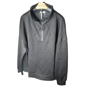 Pinspark men's black pull over quarter zip size 2xl